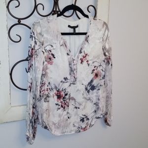 WHBM Burnout Silk Top